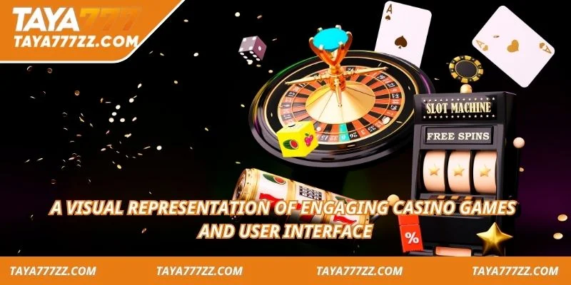 A visual representation of engaging casino games and user interface