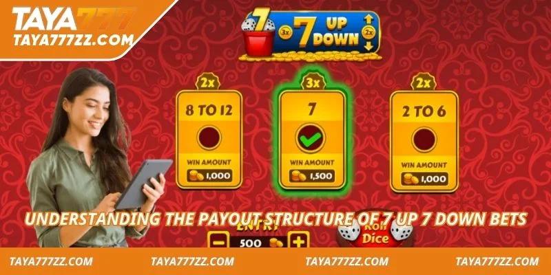 Understanding the payout structure of 7 Up 7 Down bets