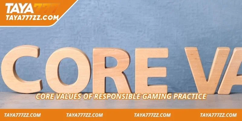 Core values of responsible gaming practice