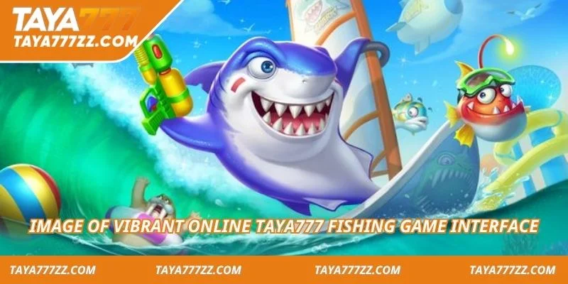 Image of vibrant online TAYA777 fishing game interface