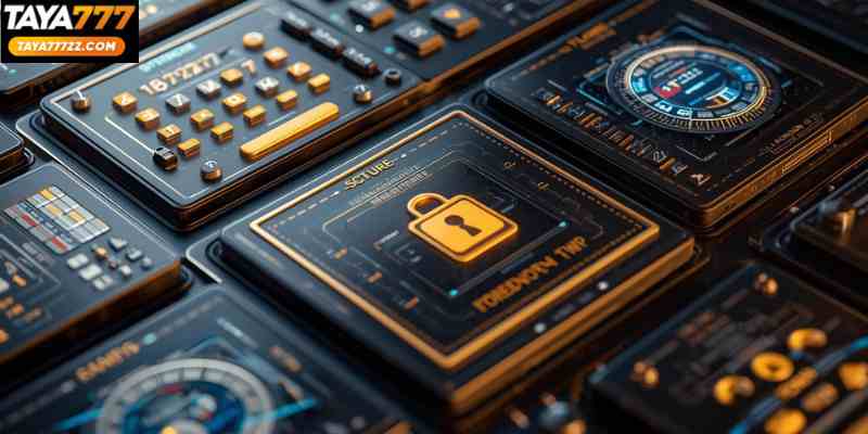 Secure digital lottery interface with user-friendly design
